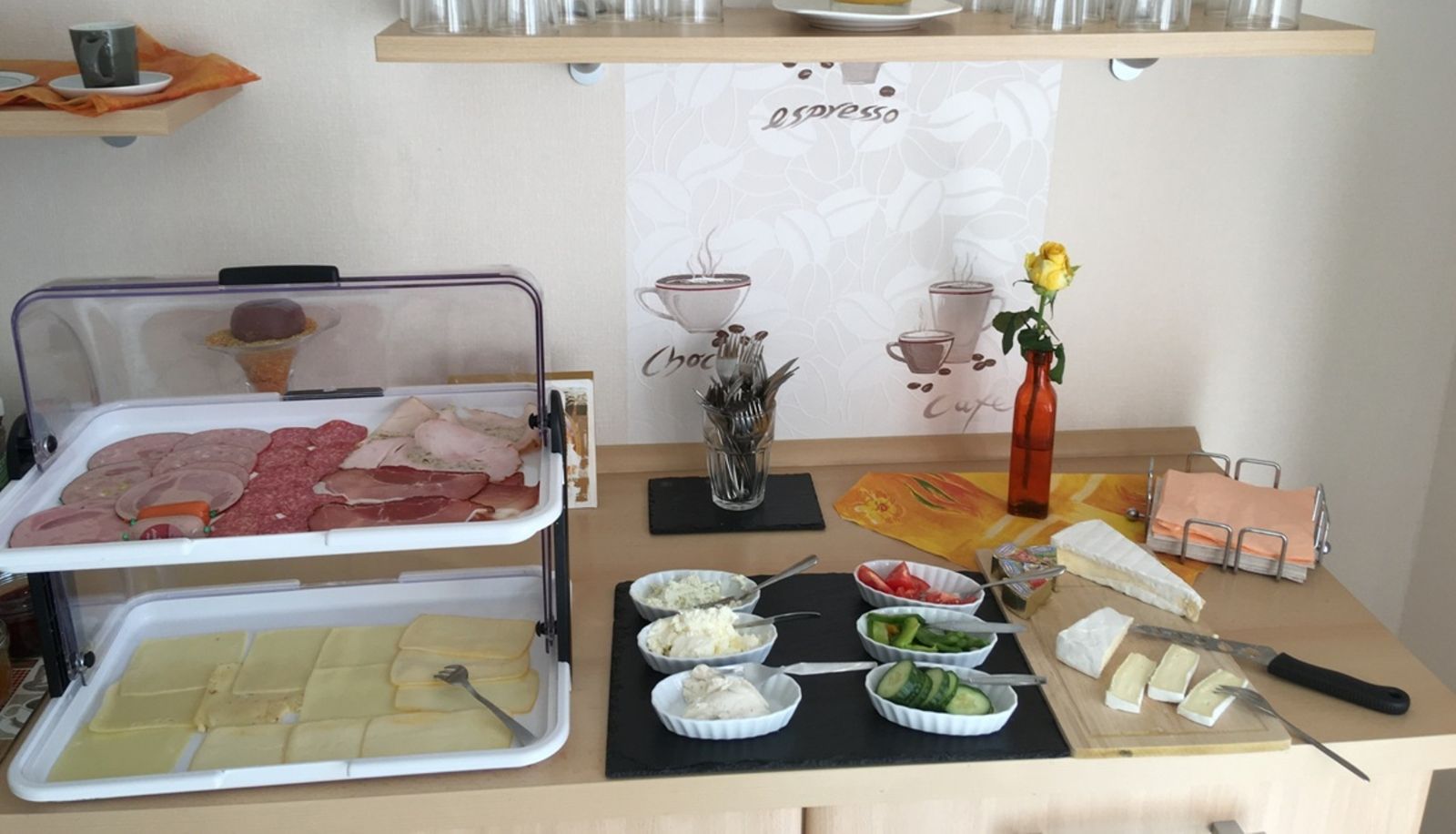 Salle de petit-déjeuner - Pension am Schlossberg