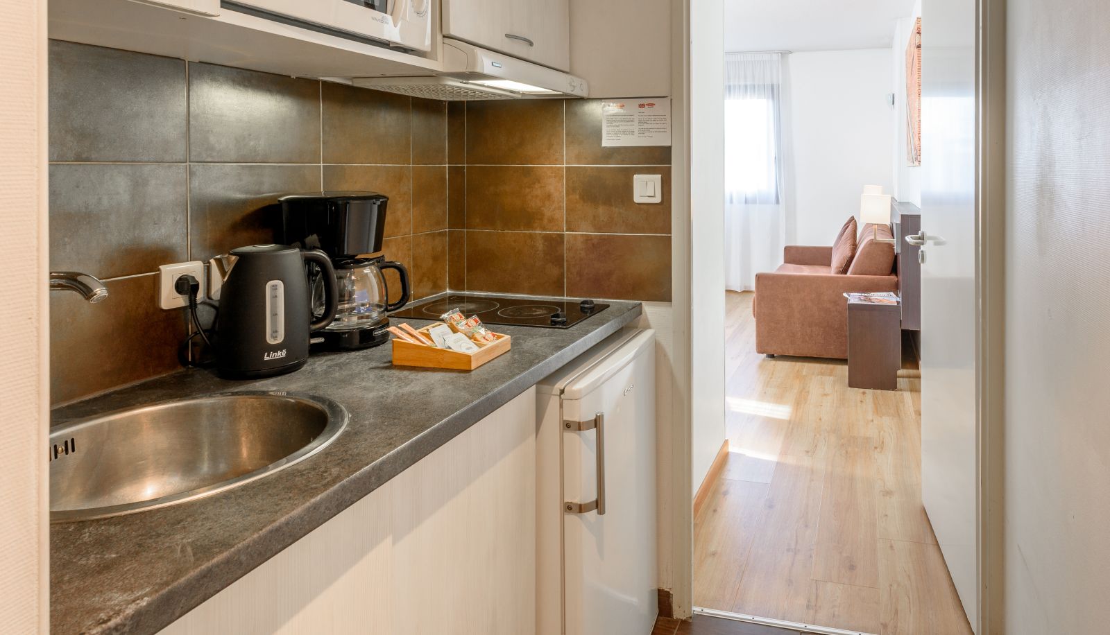 Küchenbereich im Zimmer - Residhome Toulouse Tolosa