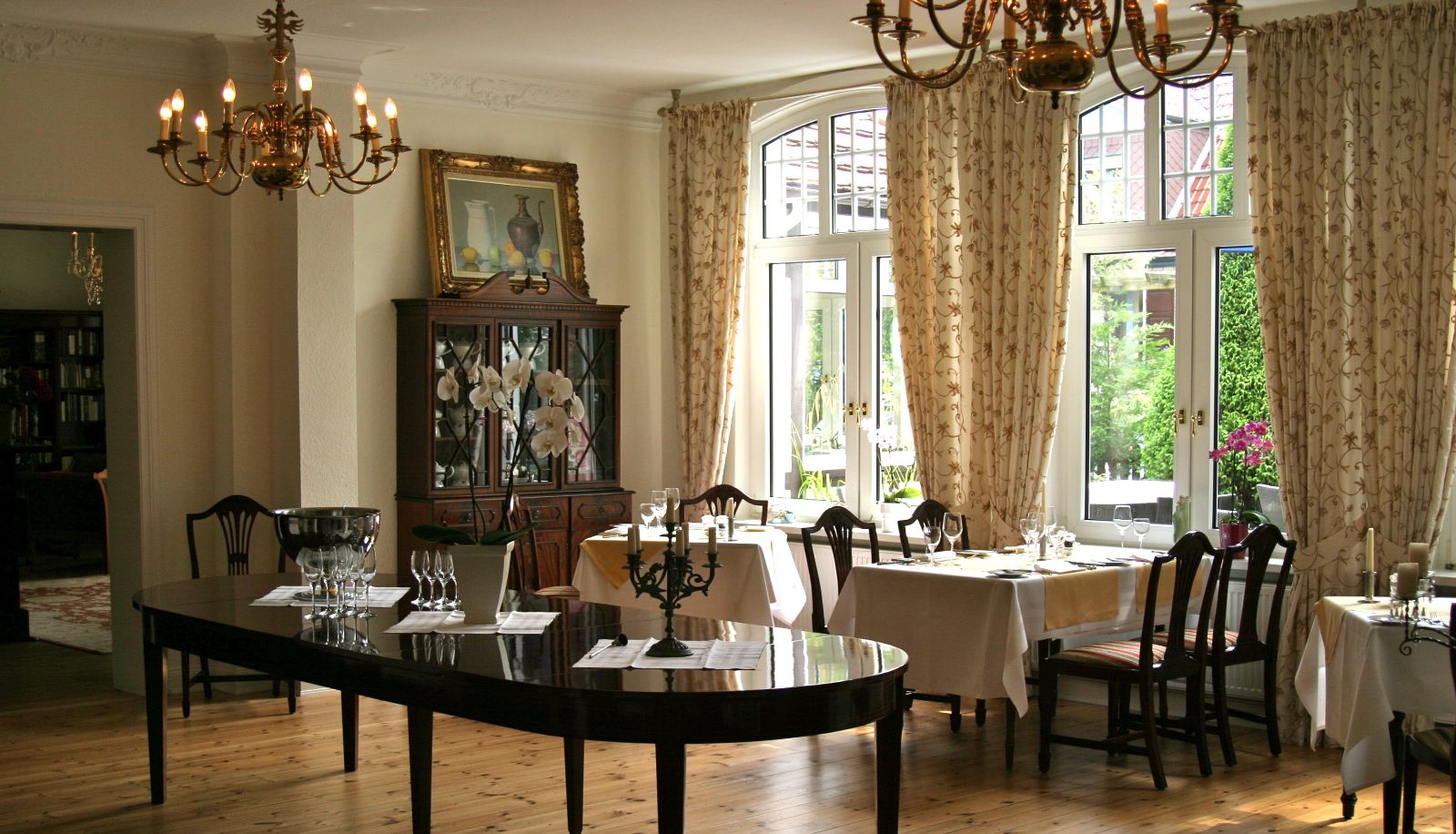 Salle de petit-déjeuner dans le restaurant - Bode Landhaus