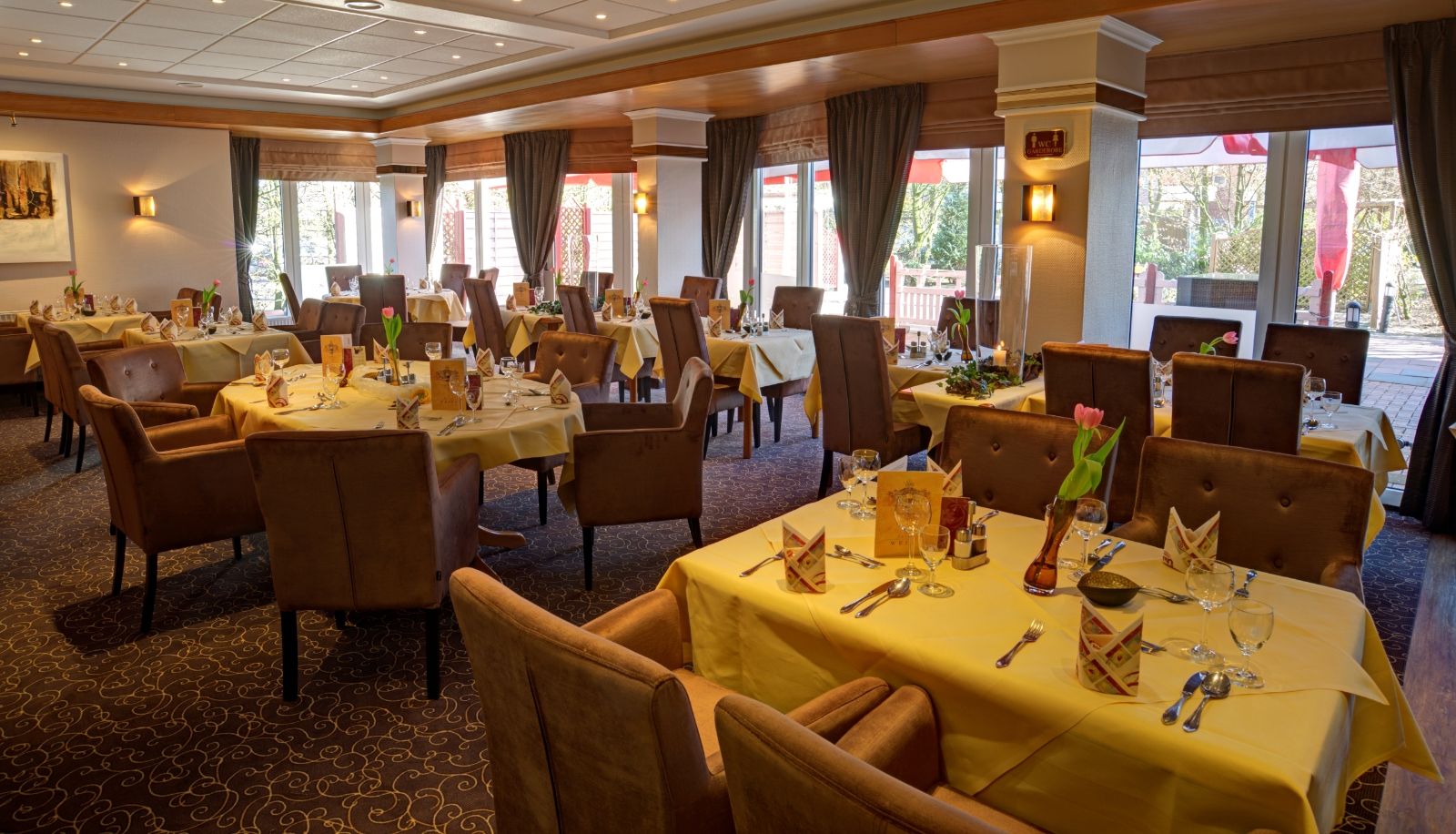 Frühstücksraum innerhalb des Restaurants - Hotel Am Badepark