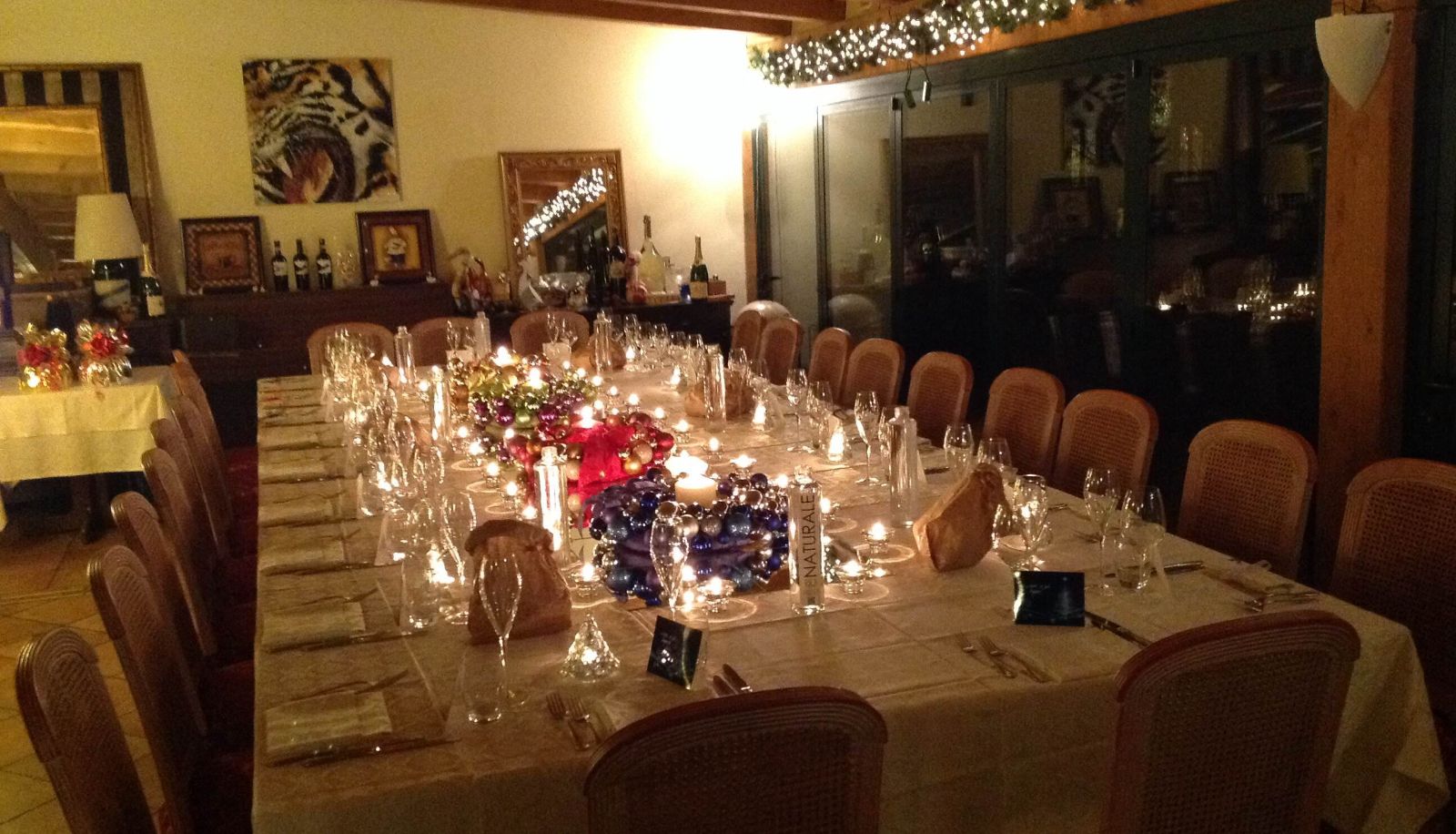 Breakfast room within the restaurant - Locanda Dell'Oca Bianca