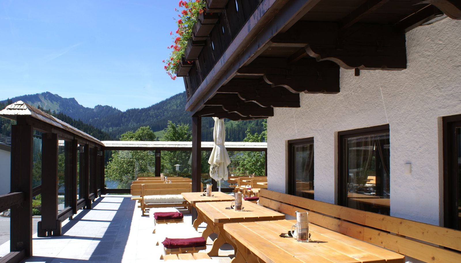 Terras - Hotel Gundl Alm