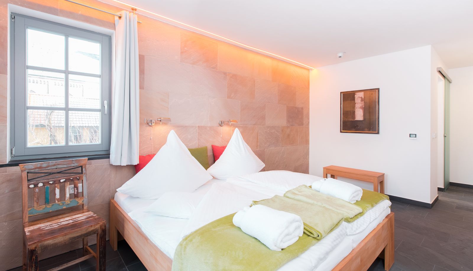 Standardzimmer (Einzel) - Biohotel Kunstquartier