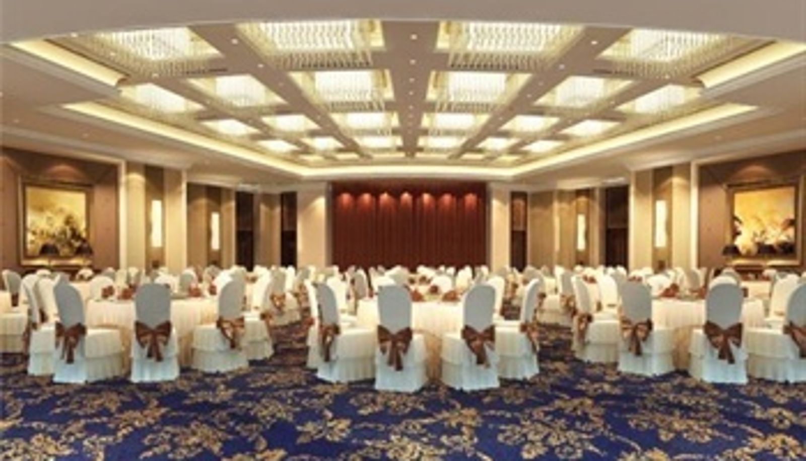 Frühstücksraum innerhalb des Restaurants - Bishuiwan Hotel