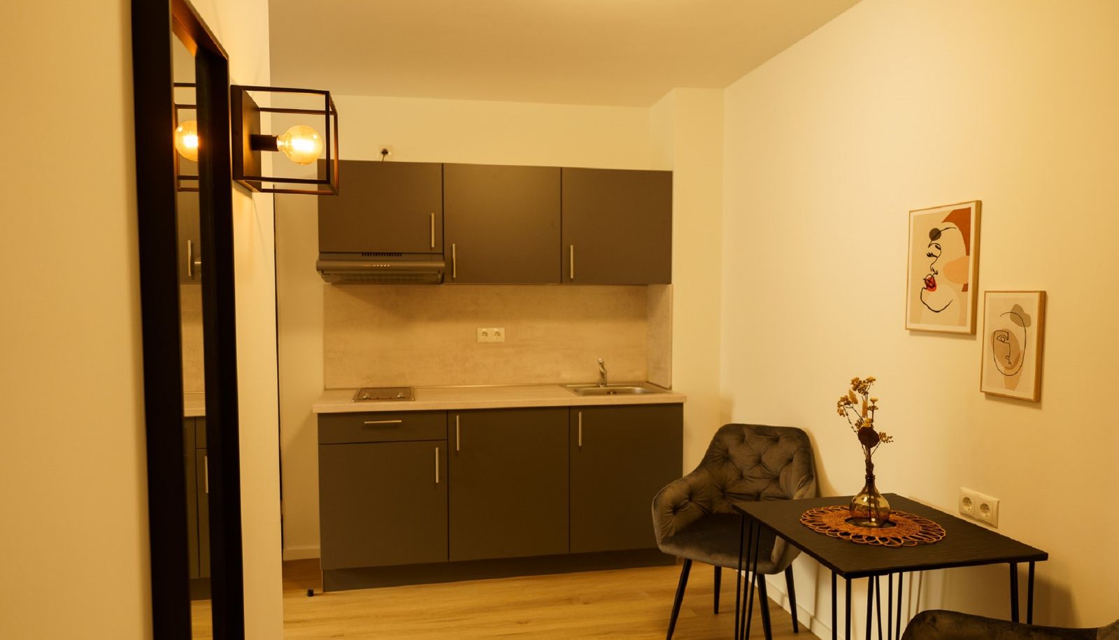Angolo cottura in camera - Premium Apartments Koblenz