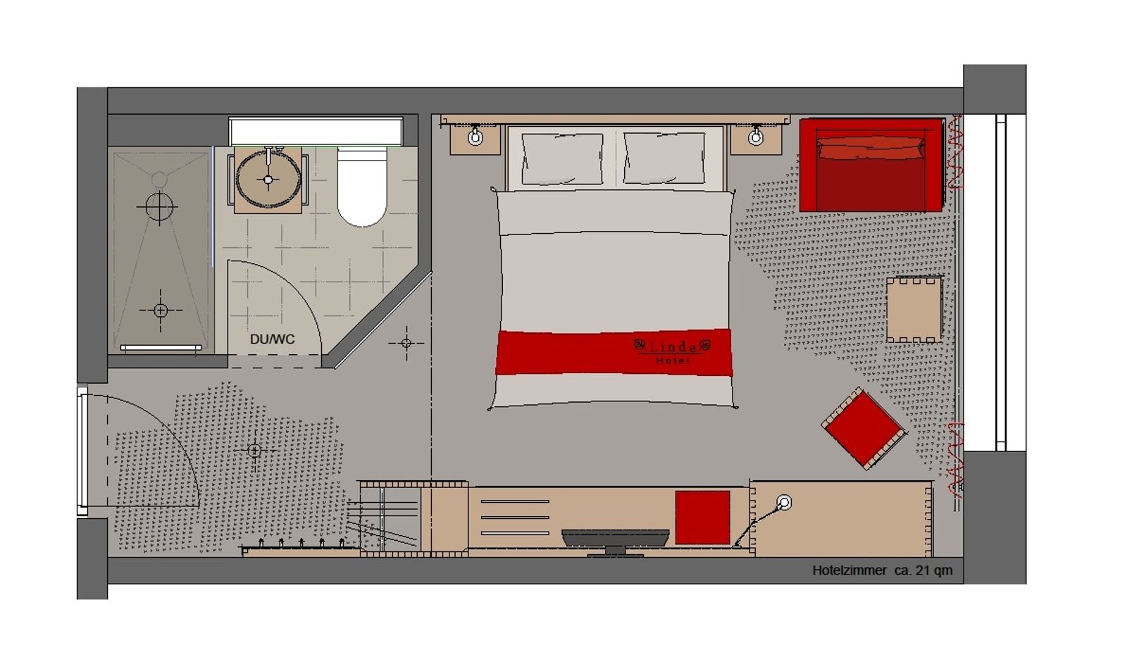 Standaardkamer (tweepersoons) - Linde