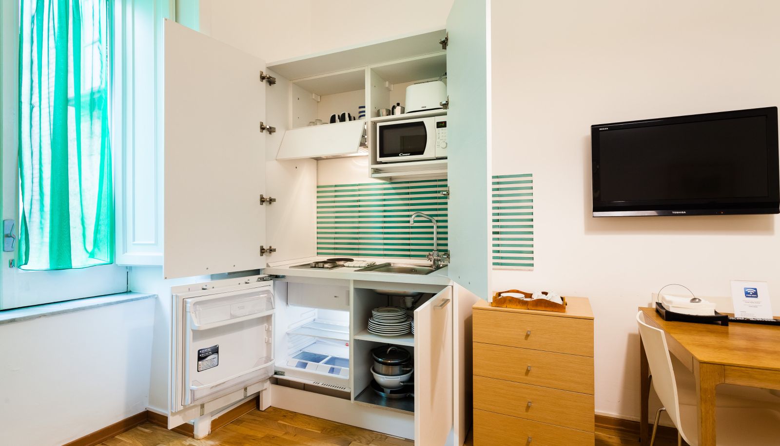 Küchenbereich im Zimmer - Corso Italia Suites