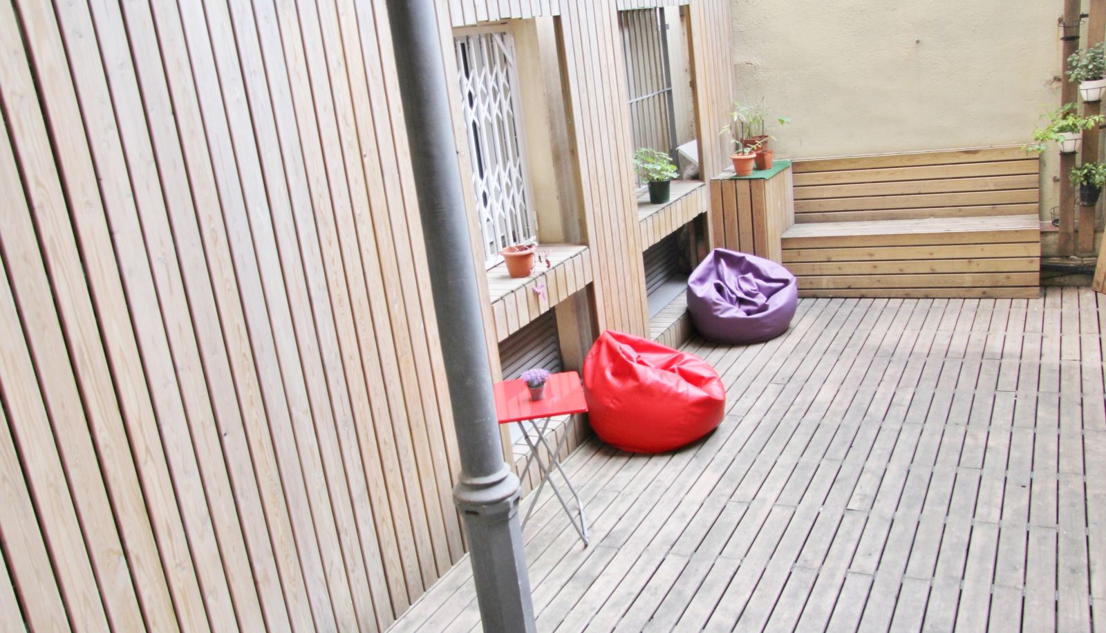 Terasse - No Limit Hostel Central