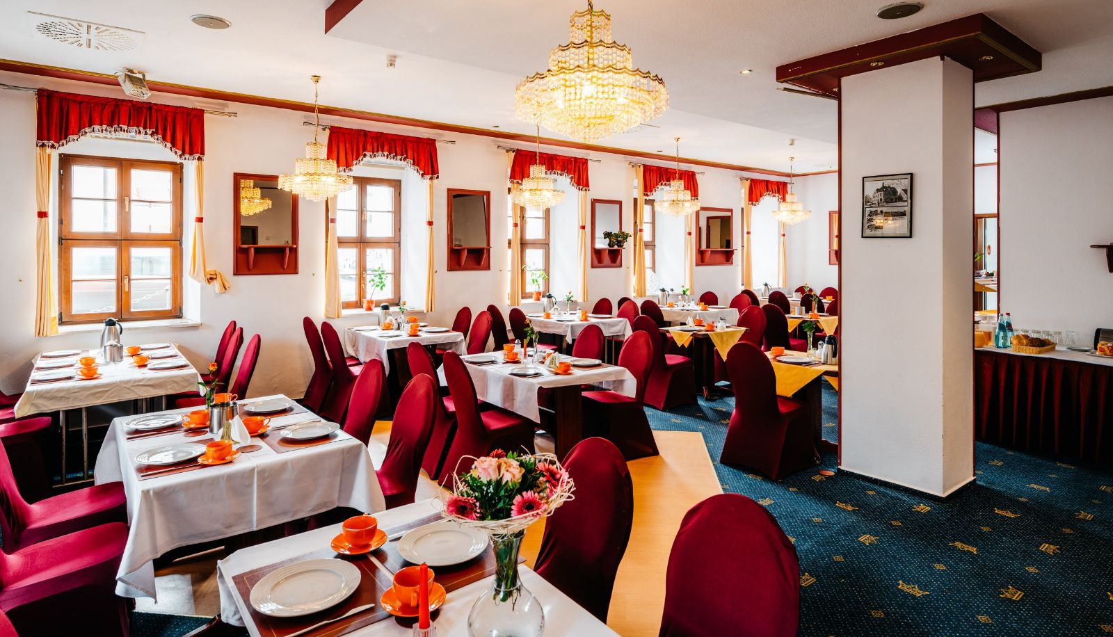 Sala śniadaniowa w restauracji - Hotel Brander Hof