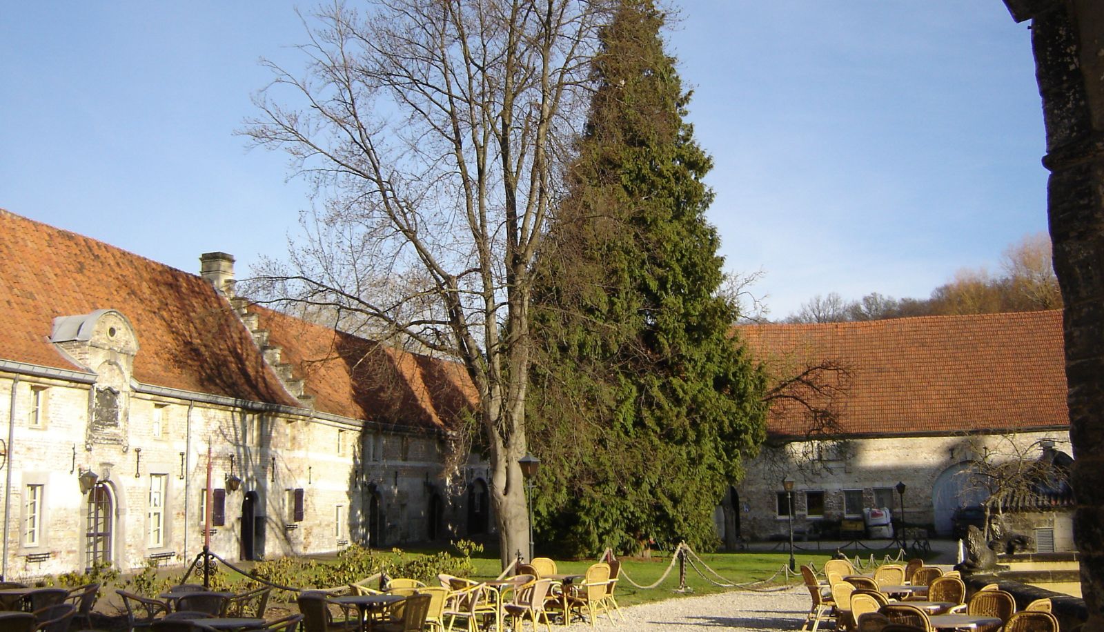 Terasse - Kasteel Schaloen Hotel en Appartementen