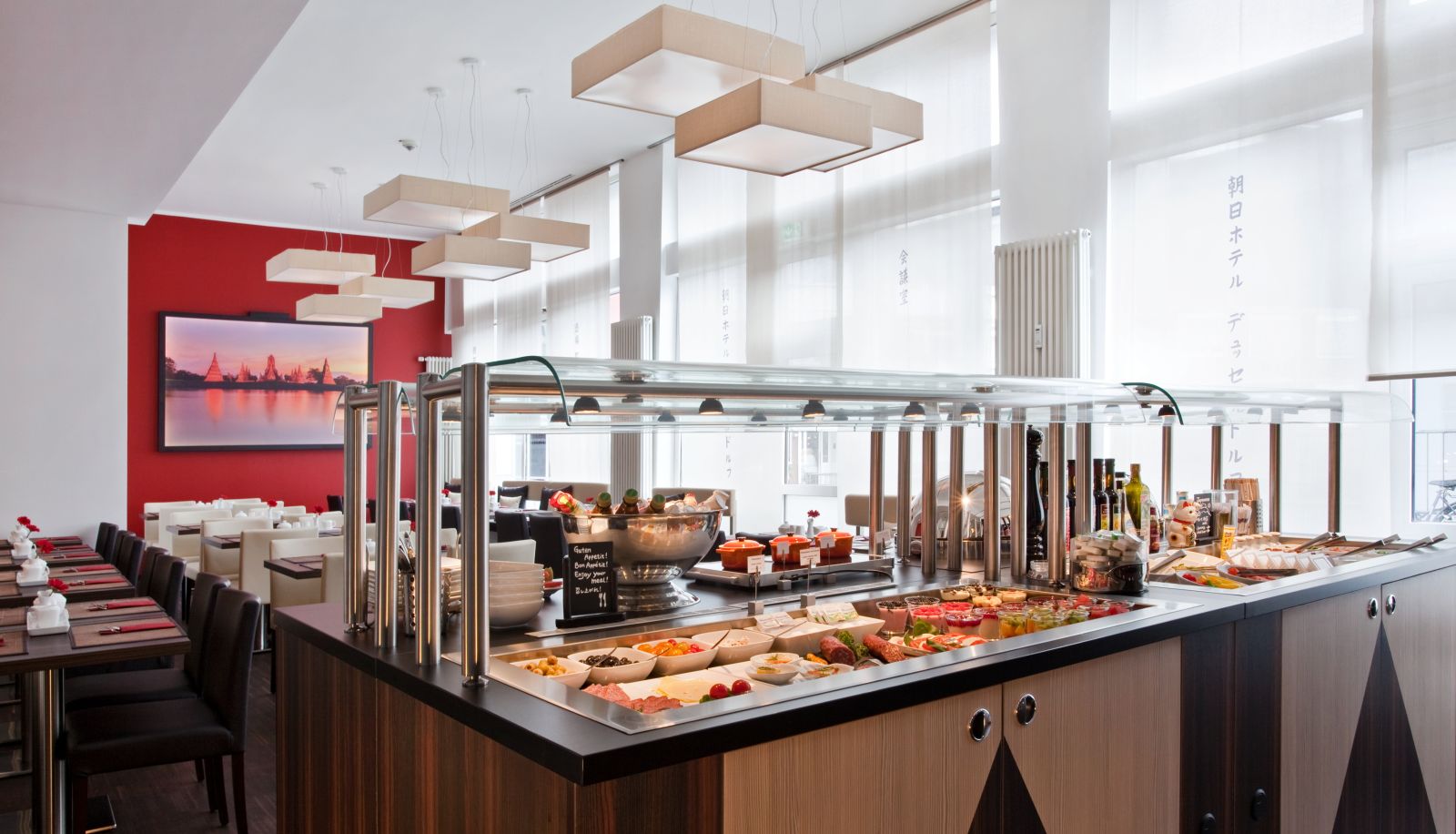 Frühstücksraum innerhalb des Restaurants - Asahi