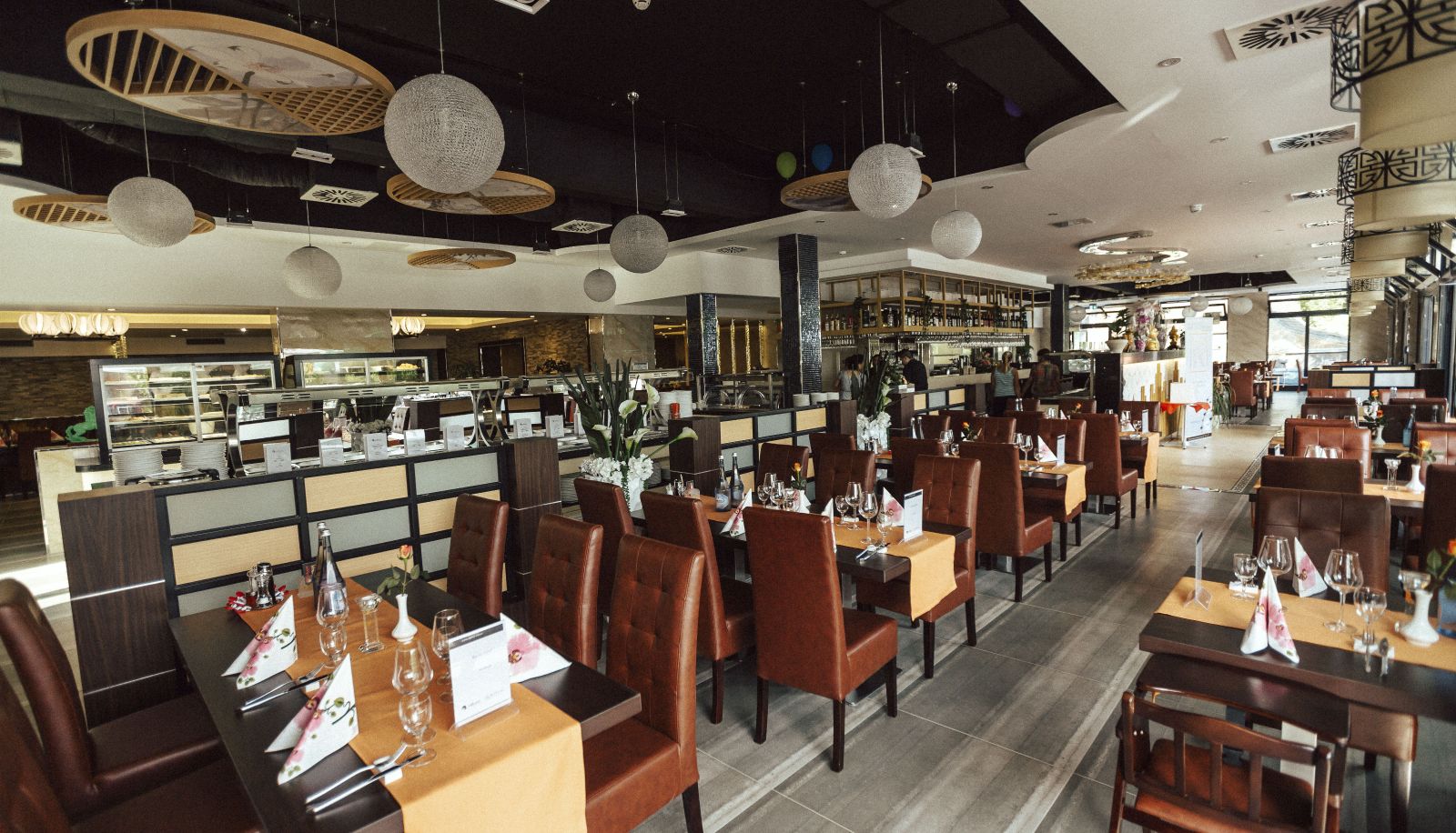 Sala de desayunos dentro del restaurante - Meerbuscher Hof
