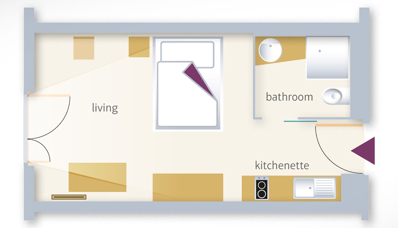 Standardzimmer (Einzel) - East Apart
