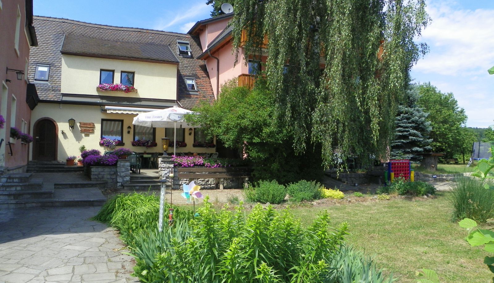 Terrasse - Steigerwaldhaus Landhotel