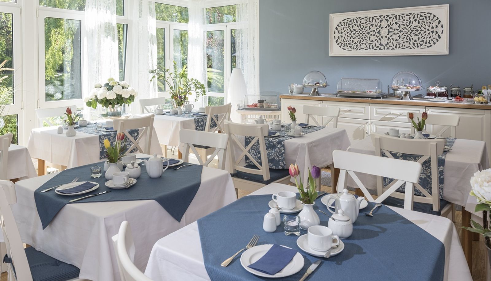Sala prima colazione - Hotel Am Elisabethufer