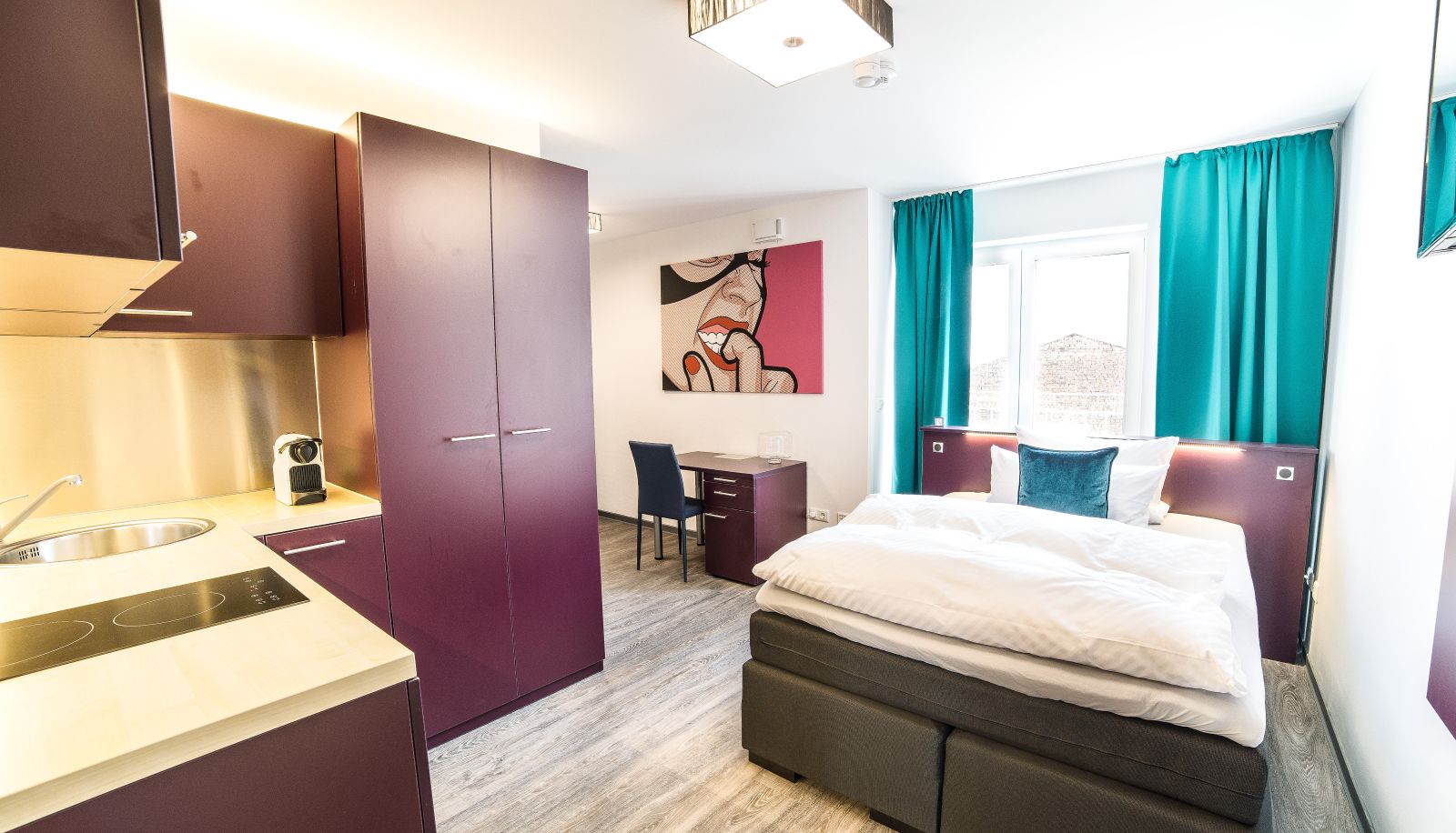 Angolo cottura in camera - Luxstay