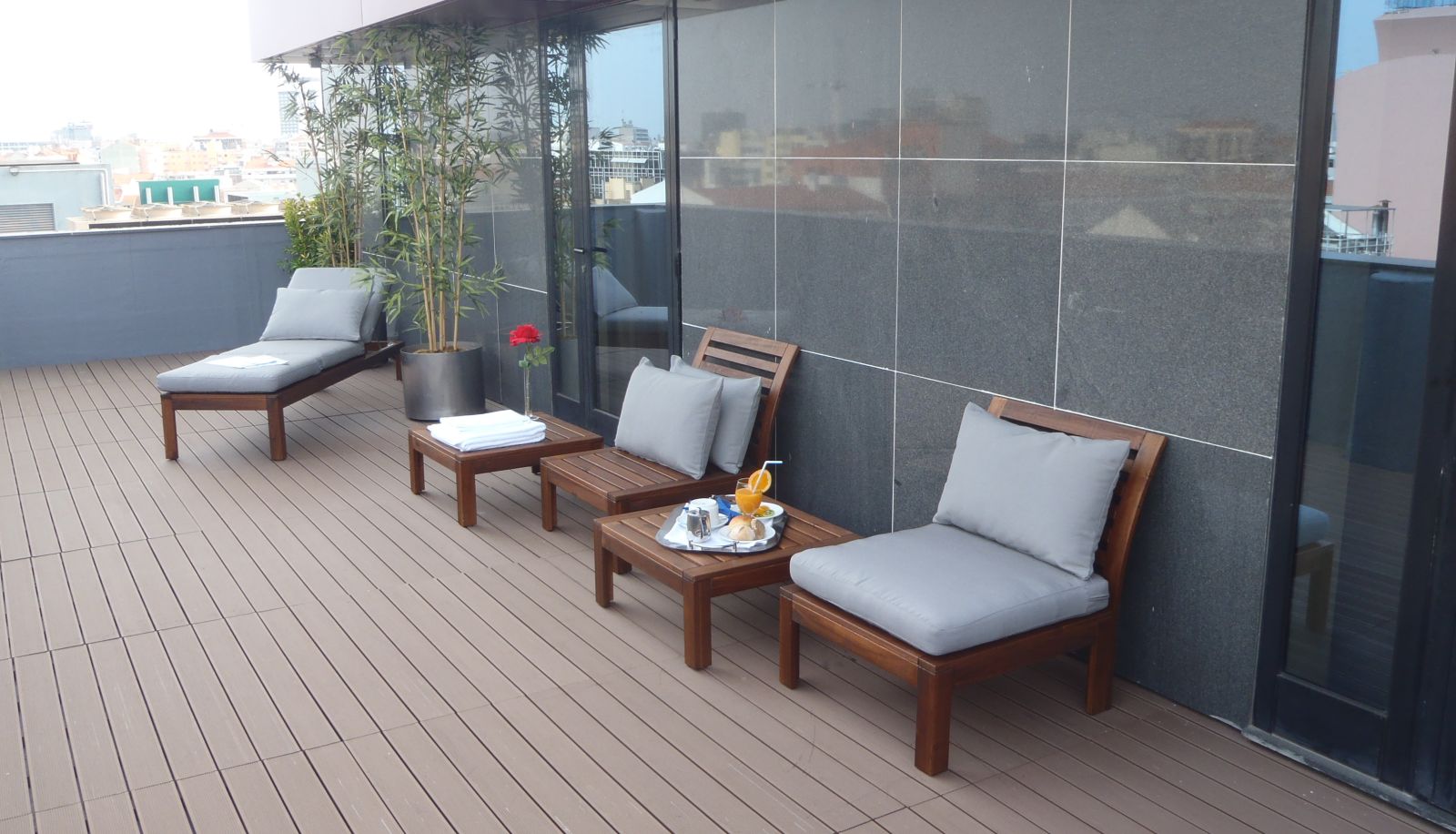 Zimmer mit Terrasse - Hotel 3K Barcelona