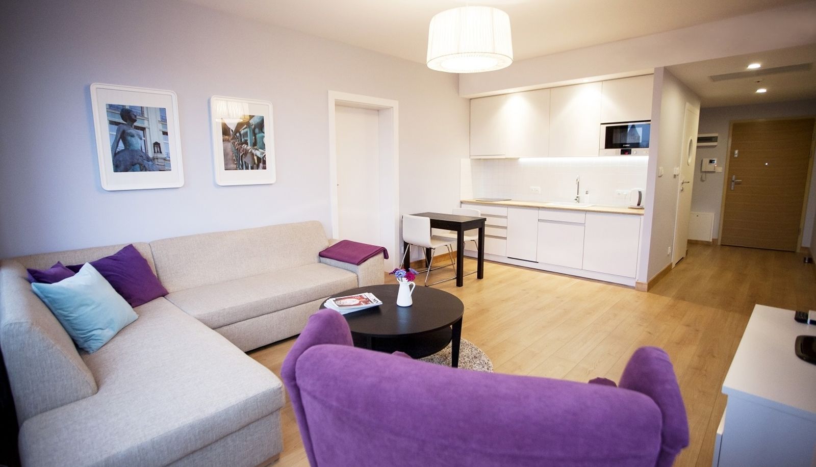 Küchenbereich im Zimmer - Silver Apartments