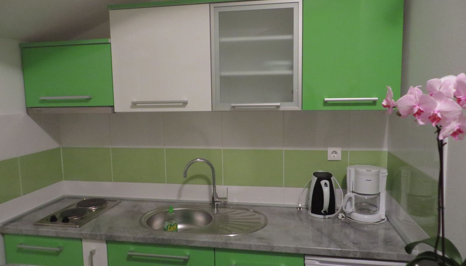 Küchenbereich im Zimmer - Apartments Petar