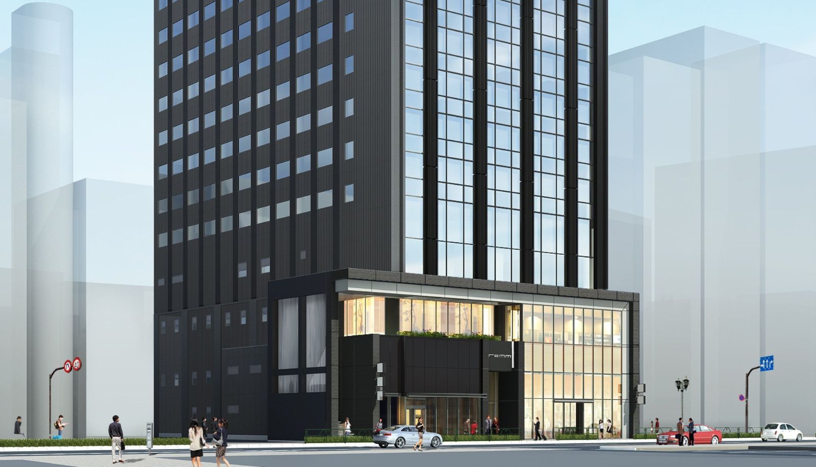 Buitenruimte van het hotel - remm ROPPONGI