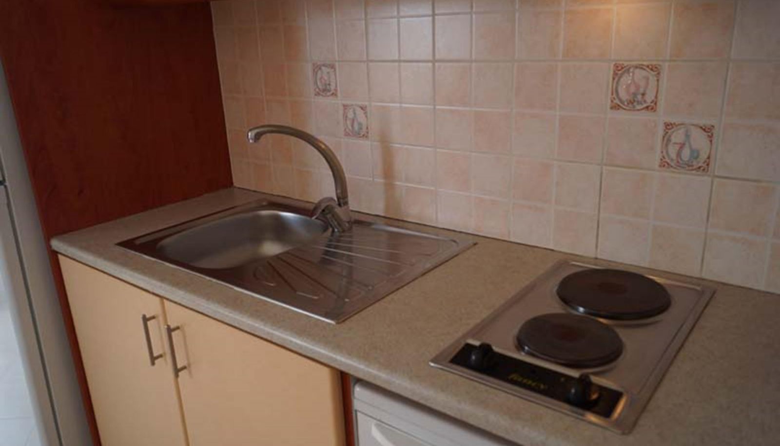 Küchenbereich im Zimmer - Korali Beach Aparthotel