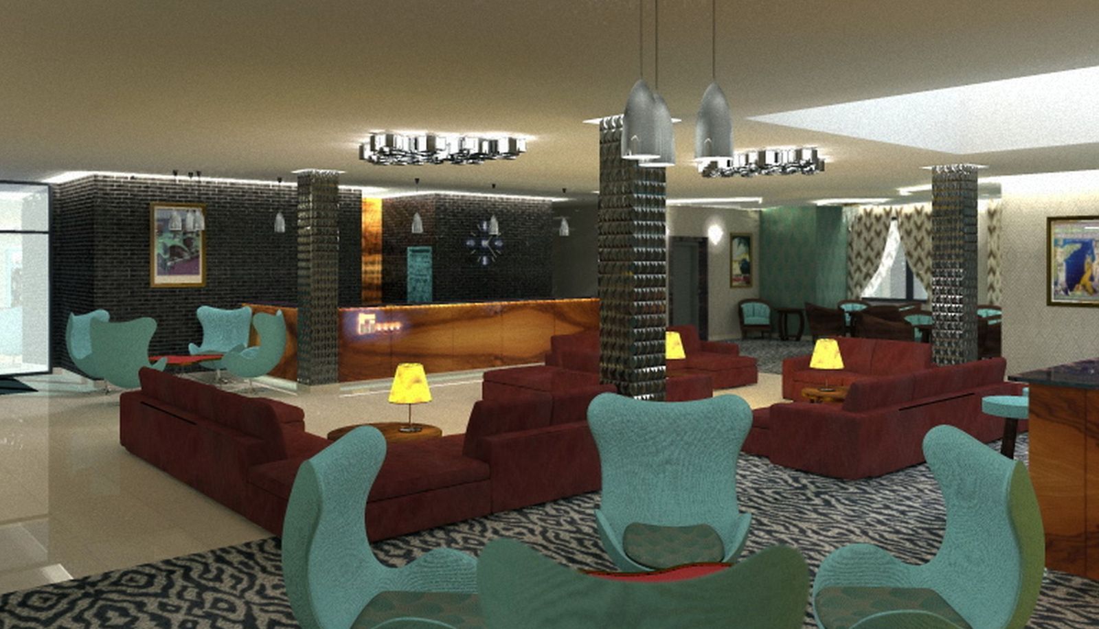 Hotel Innenbereich - Parkhotel Carlsbad Inn
