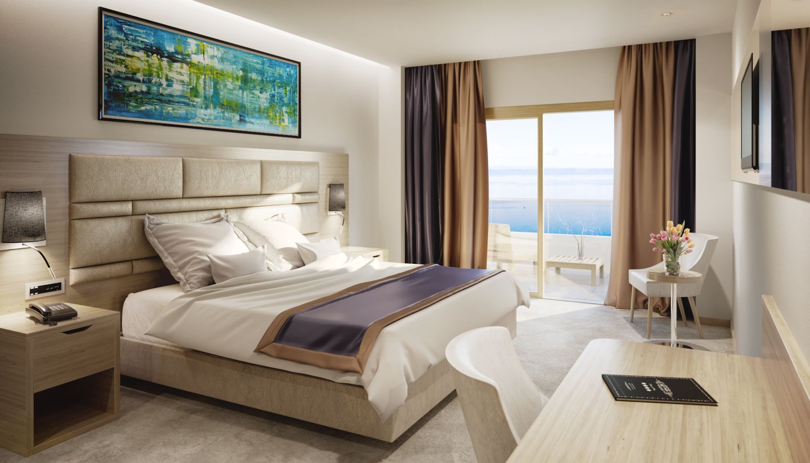 Room with sea view - Hotel Plaza Duce