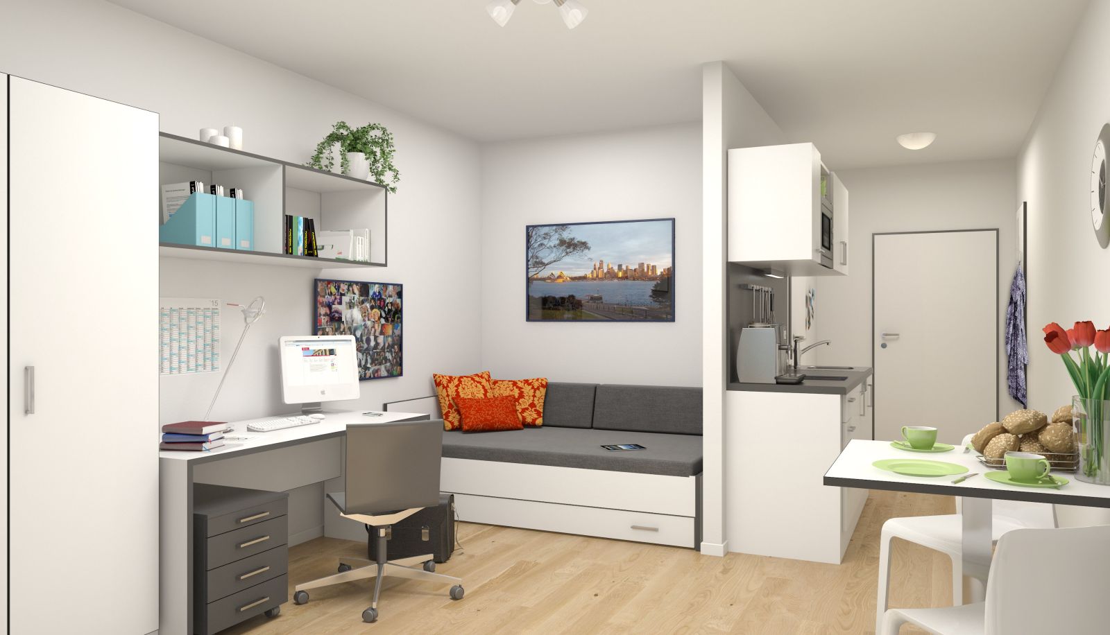Standardzimmer (Einzel) - Boardinghouse Paderborn