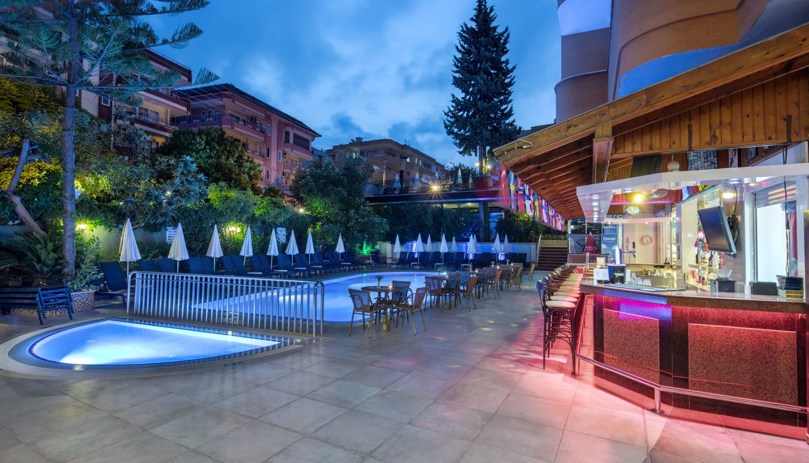 Terrasse - May Flower Apart Hotel Alanya