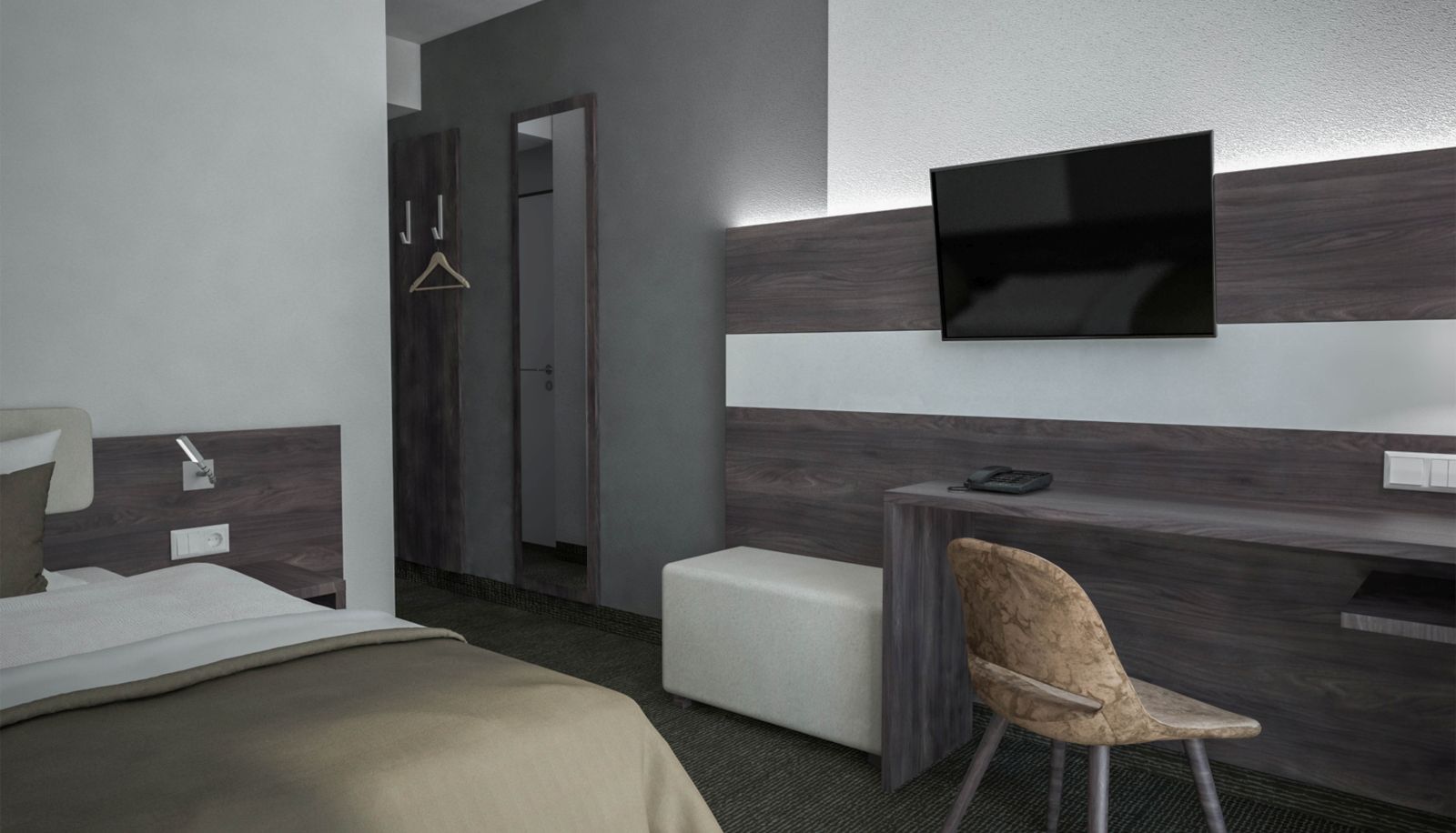 Standardzimmer (Einzel) - Hotel Südstern