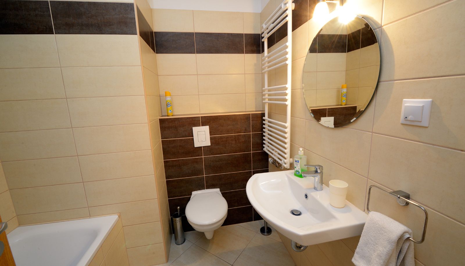 Badezimmer - Corvina Apartments