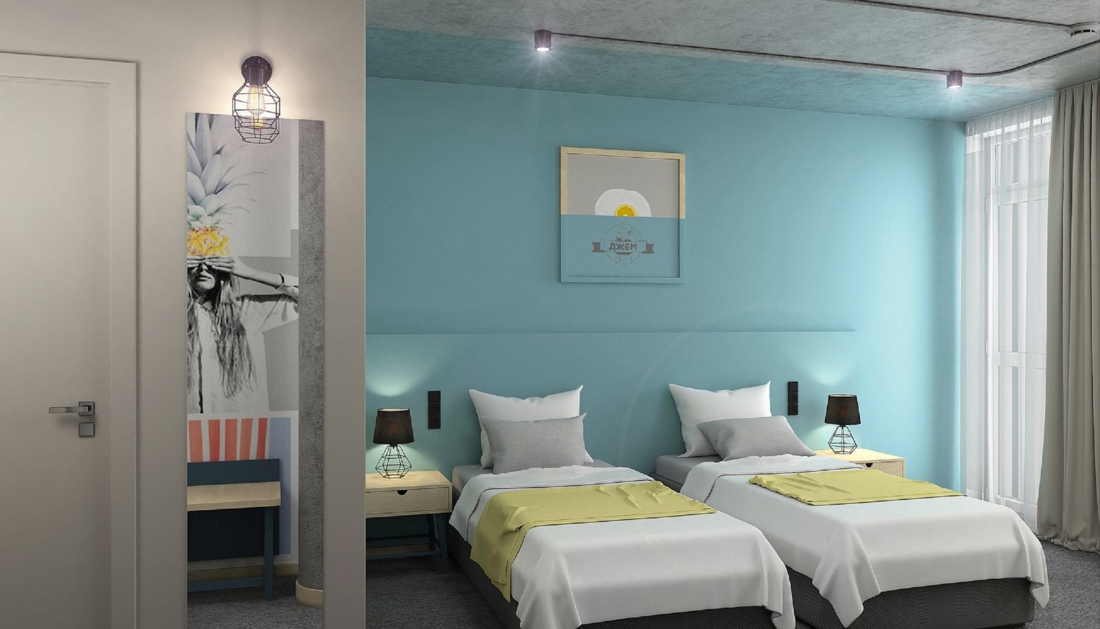 Chambre standard (double) - Jam Hotel Lviv Hnatyka