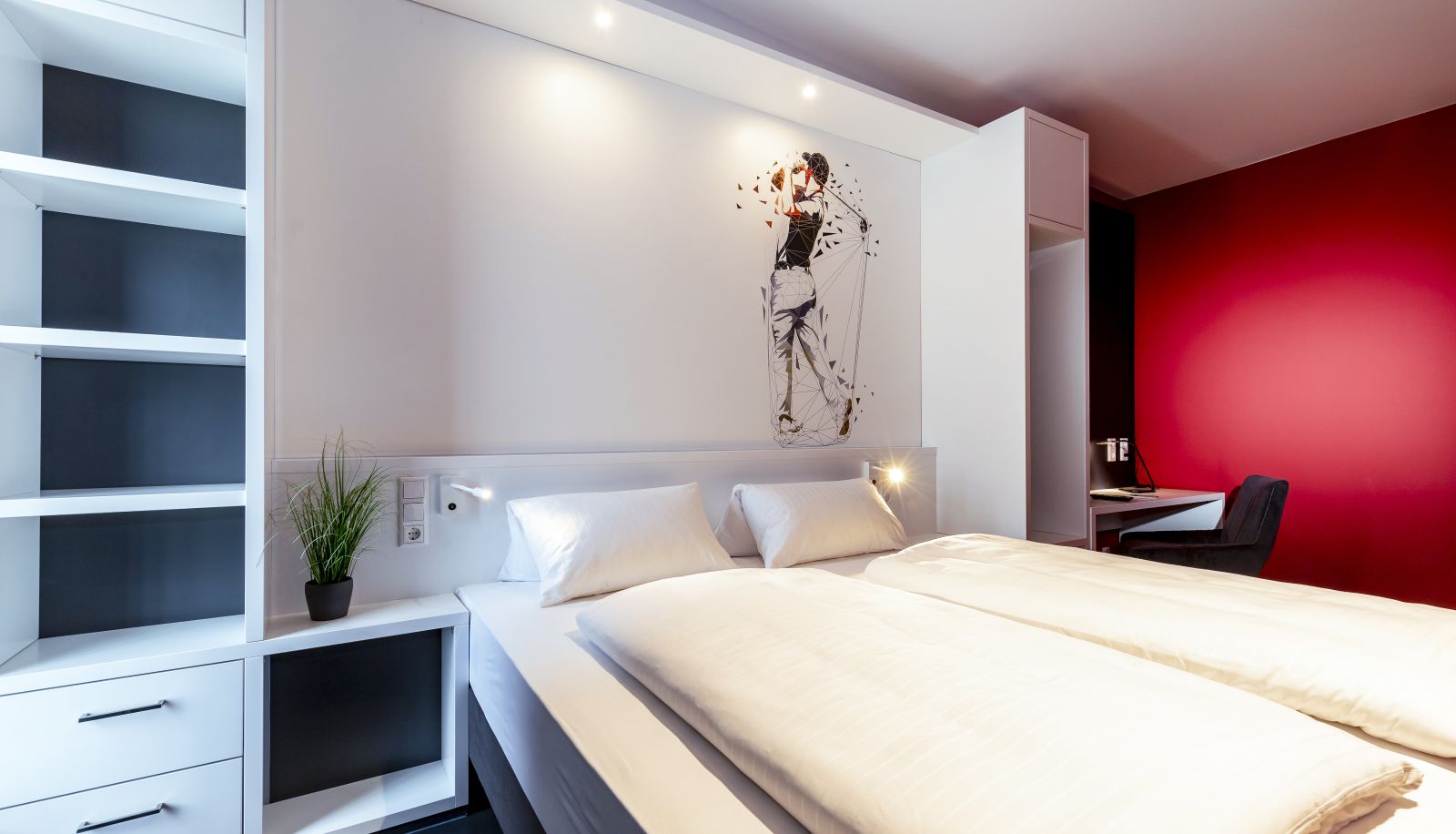 Standaardkamer (eenpersoons) - Hotel Athletik Kiel