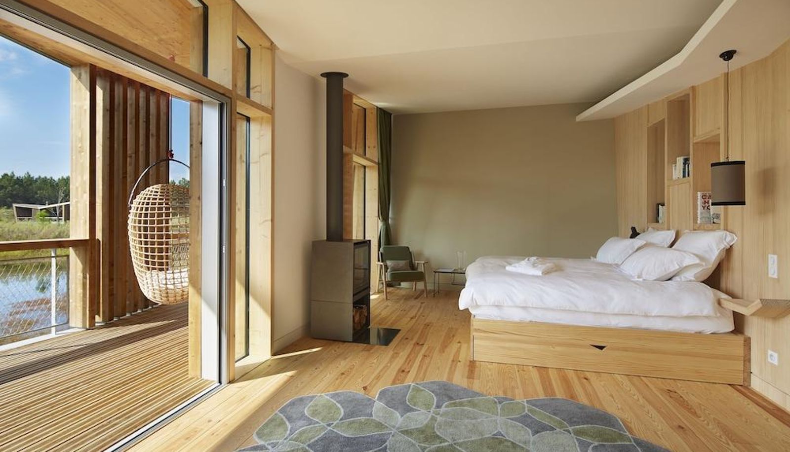Komfortzimmer (Doppel) - OG Les Echasses Golf Surf Eco Lodge