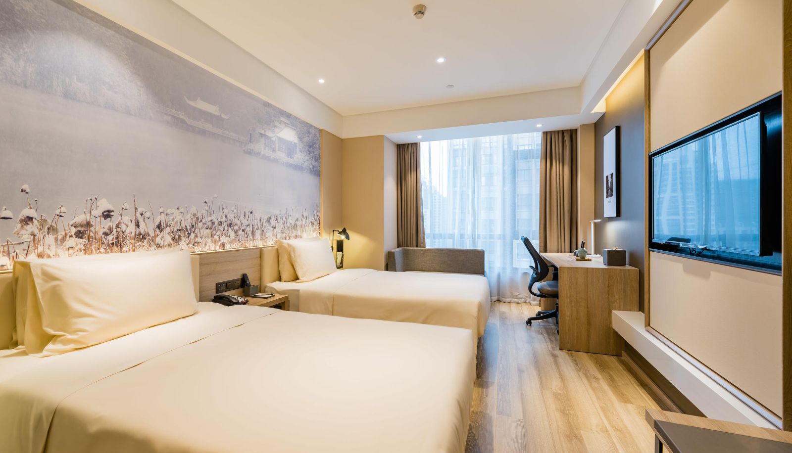 Chambre - Atour Hotel South Station Hefei(Domestic Only) Hefei South Railway Station(Domestic Only)