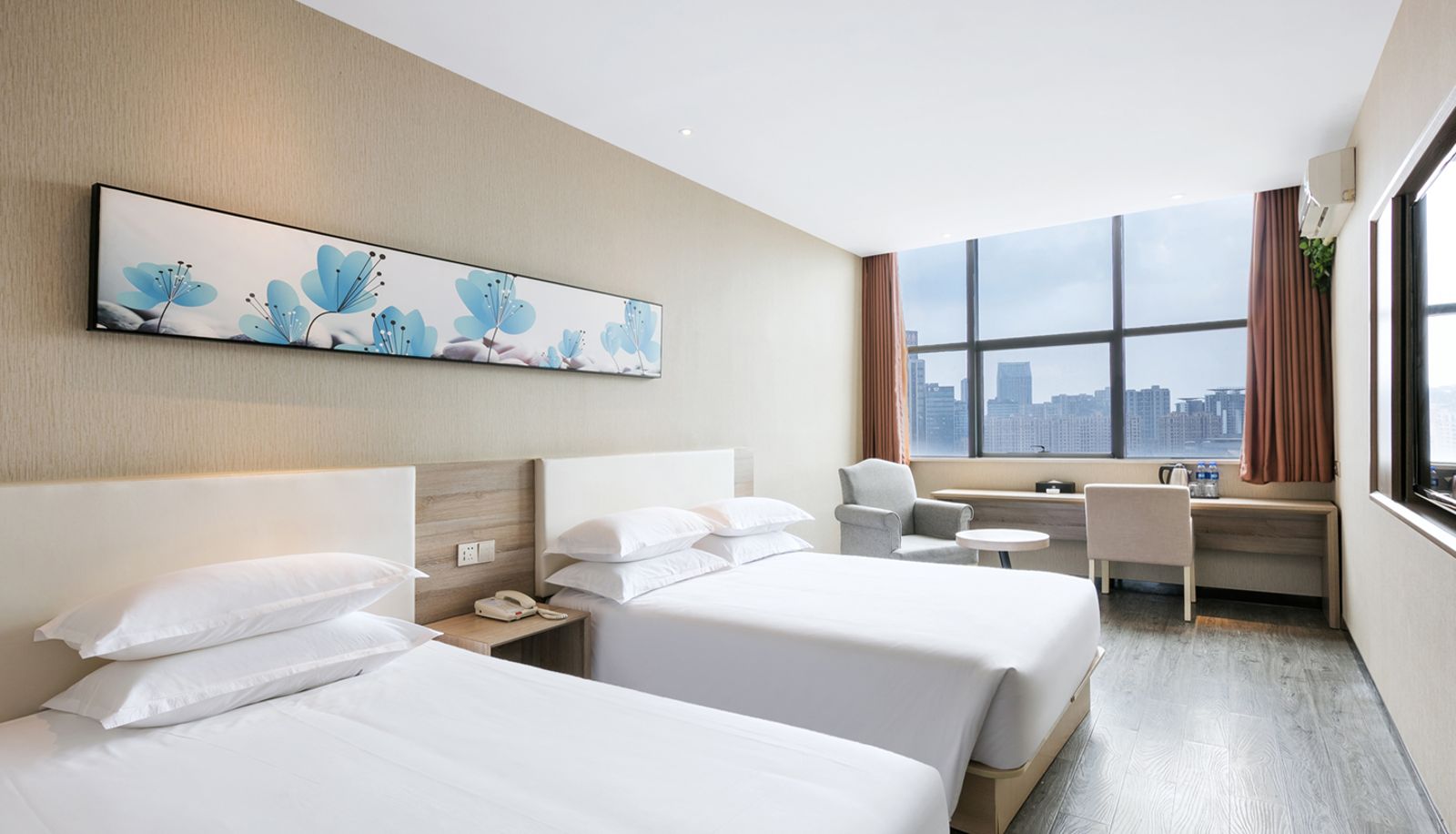Chambre - Hanting Youjia Hangzhou Linping Yintai Metro Station Hotel