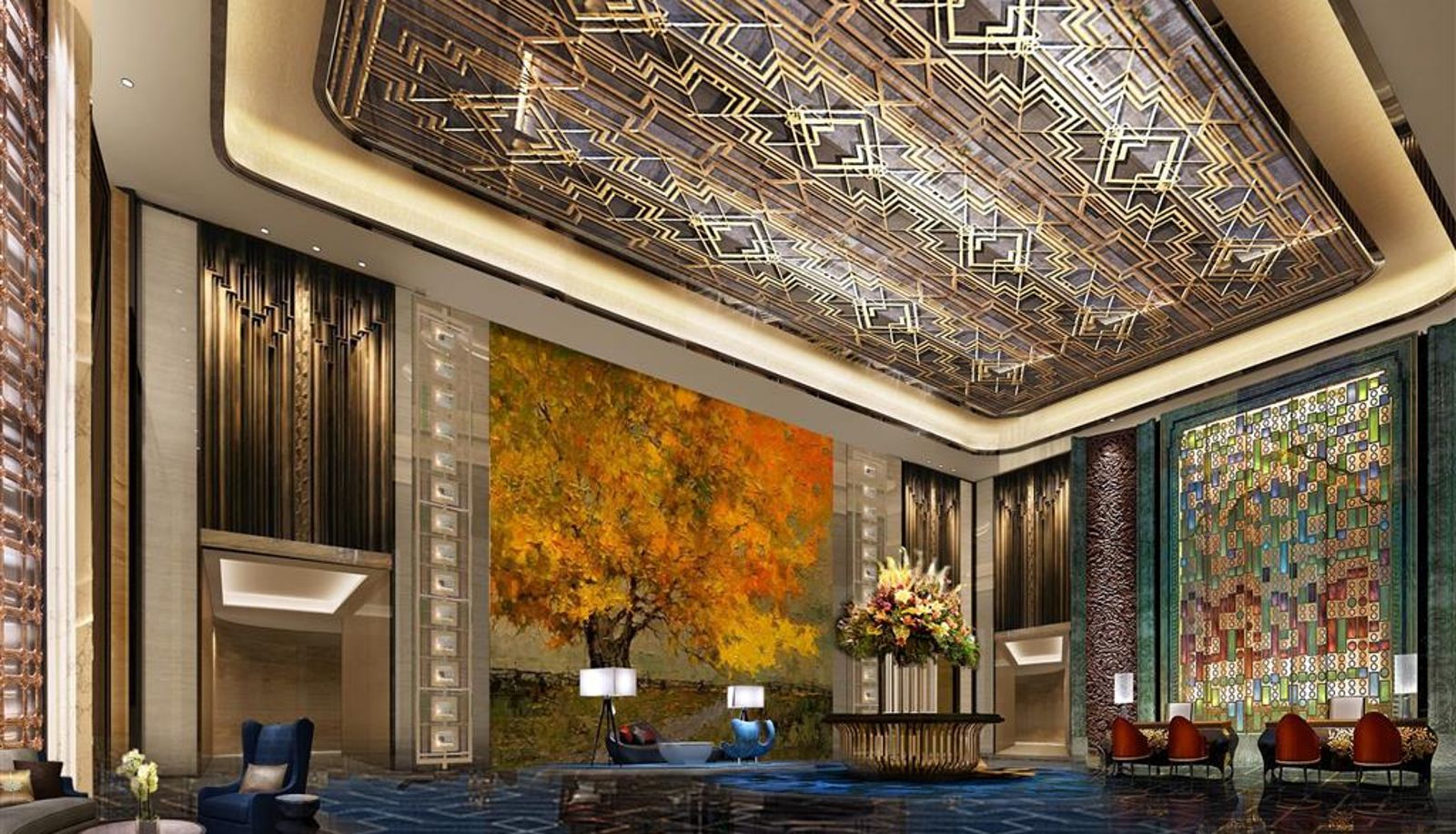 Hall - Wyndham Grand Taixing Downtown