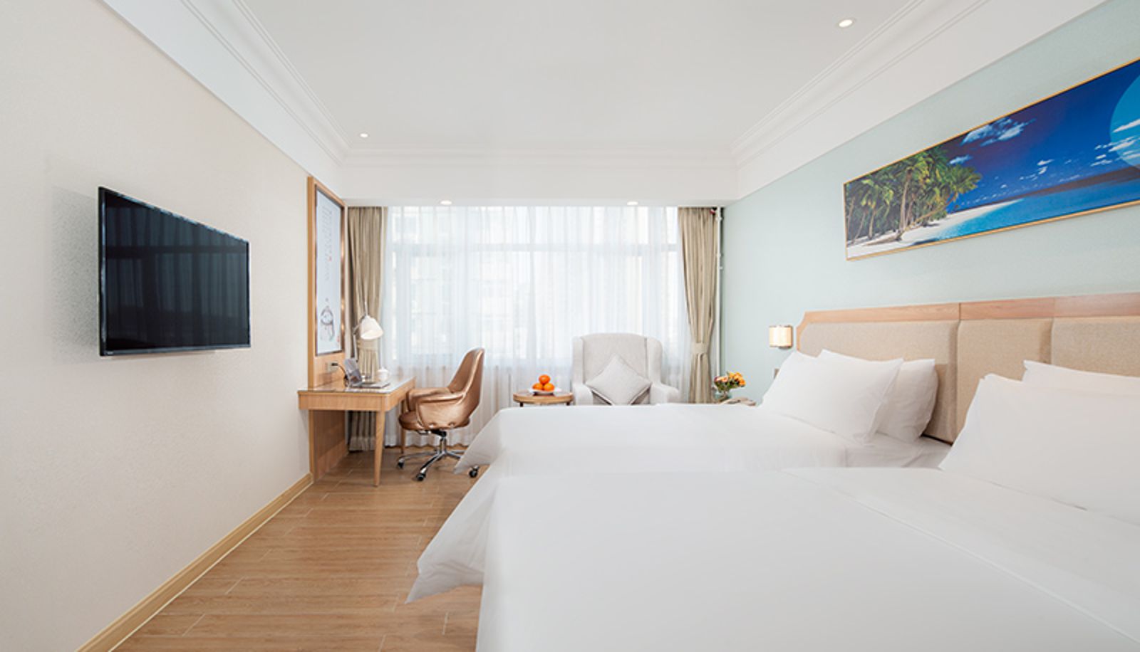 Zimmer - Vienna SanHao Hotel(Beijing Shijingshan Wandaxi Shougangyuan Gucheng subway station Hotel) Beijing Shijingshan Wandaxi Ancient City Subway