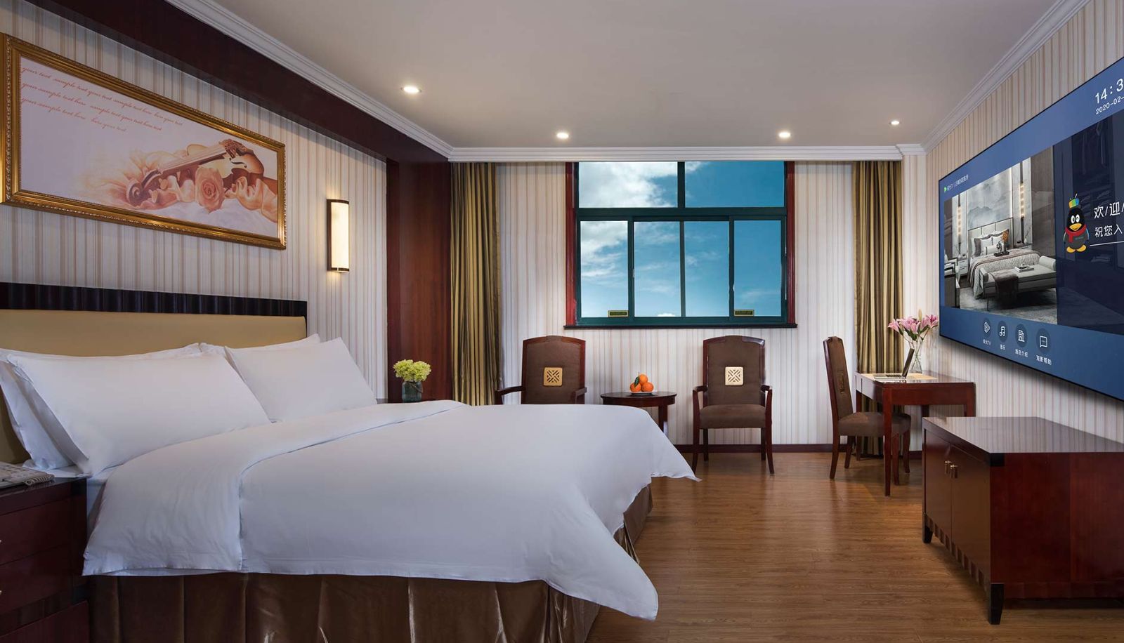 Zimmer - Vienna SanHao Hotel (Jiangsu Taizhou Jiangyan No.2 High School Huaihai East Road Hotel ) Taizhou East Huaihai Road