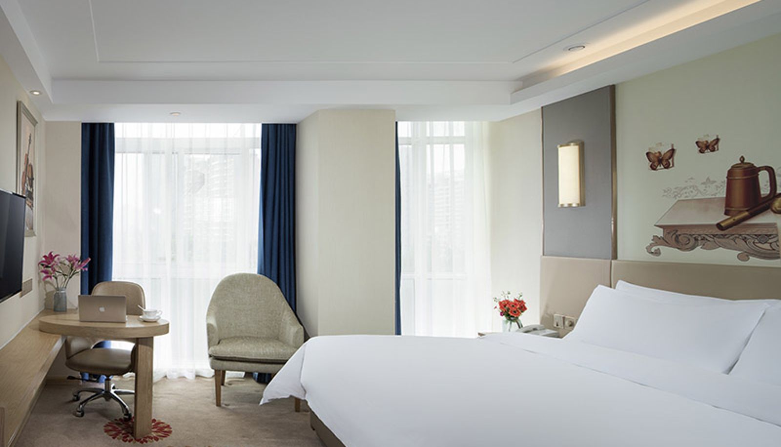 Zimmer - Vienna Hotel (Zhengzhou hanghai square subway station Hotel) Zhengzhou navigation Plaza subway station