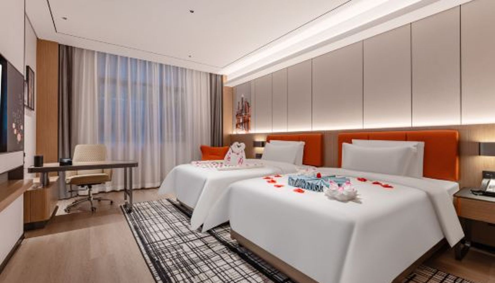 Chambre - Liang Fan Holiday Inn(Design Capital Of Guangzhou  Jiangxia Metro Station)