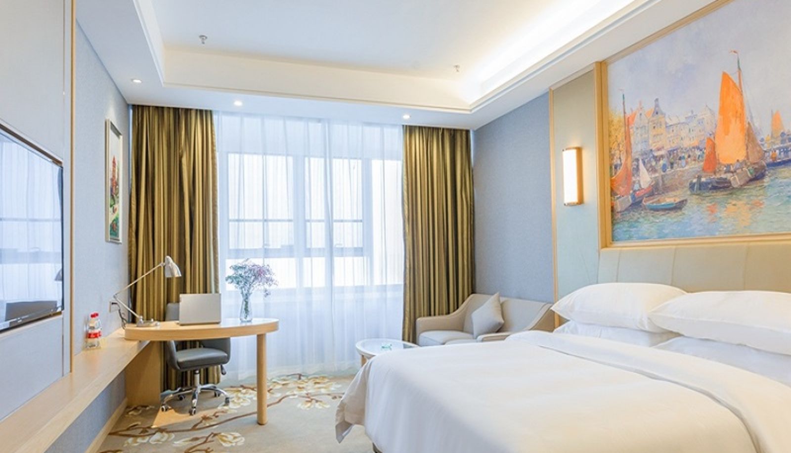 Habitación - Vienna International Hotel Hefei Binhu Tangxi Rive Hefei Binhu Provincial Government, Tangxihe Park Metro Station