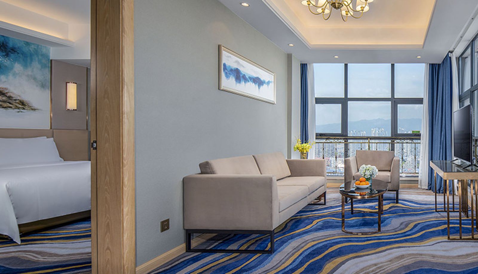 Pokój - Vienna Hotel Hanzhong high speed railway station Xinghan Shengjing Branch Hanzhong High Speed Railway Station