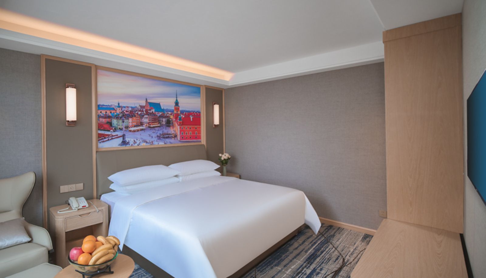 Chambre - Vienna International Hotels(The Xianjiazhai MTR station of Notrh Qingdao Train Station) Qingdao Liuting Airport High Speed Railway North Station