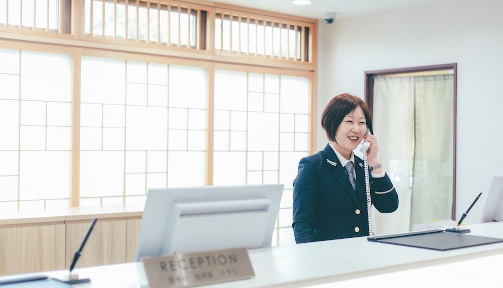 Reception - Kuretake Inn Premium Ogakiekimae