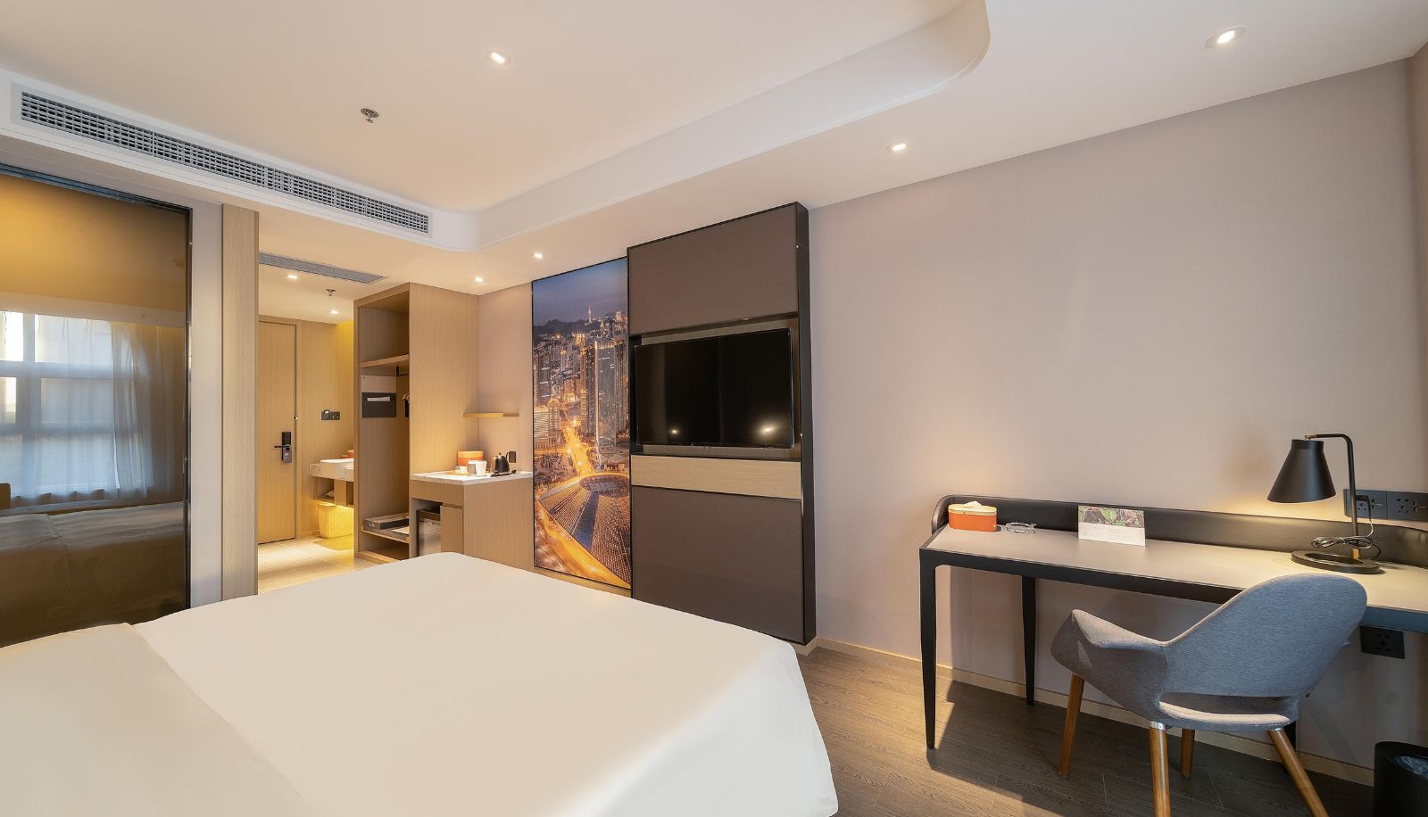 Zimmer - Atour Hotel  South China Square  Dalian North railway station Dalian Huanan Plaza