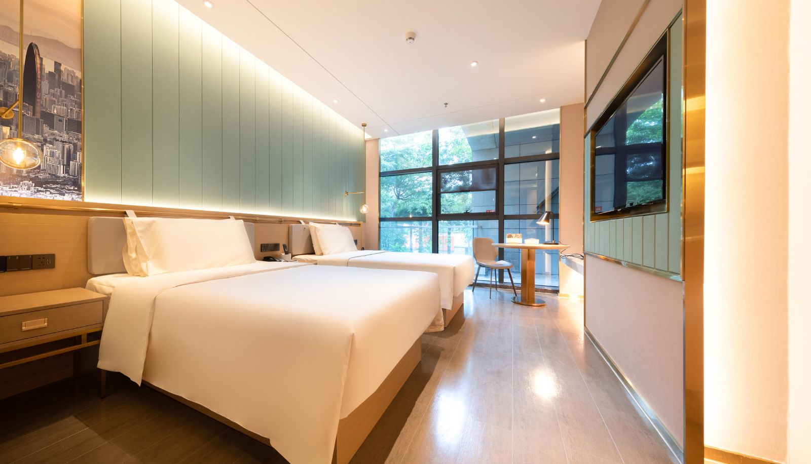 Kamer - Shenzhen Nanshan Shenzhen Bay Atour Light Residence Hotel Shenzhen wan