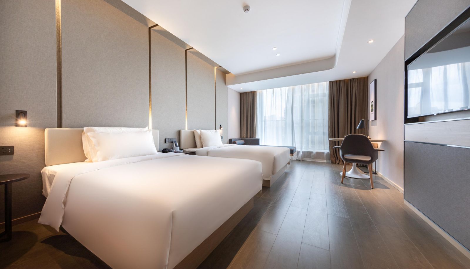 Chambre - Zhongshan North railway station V PARK Plaza Atour Hotel Zhongshan North Railway Station, Gangkou Avenue