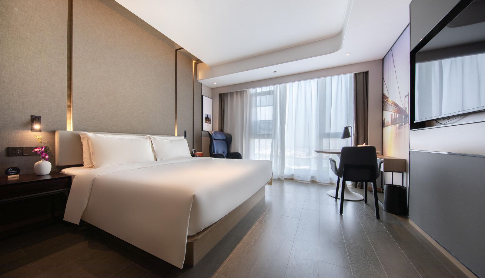 Chambre - Wuhan Zhuankou Dongfeng Avenue Sports Center Atour Hotel