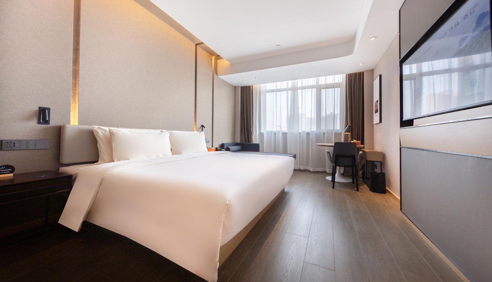 Zimmer - Atour Hotel  Mount Taishan International Convention and Exhibition Center  Tai'an